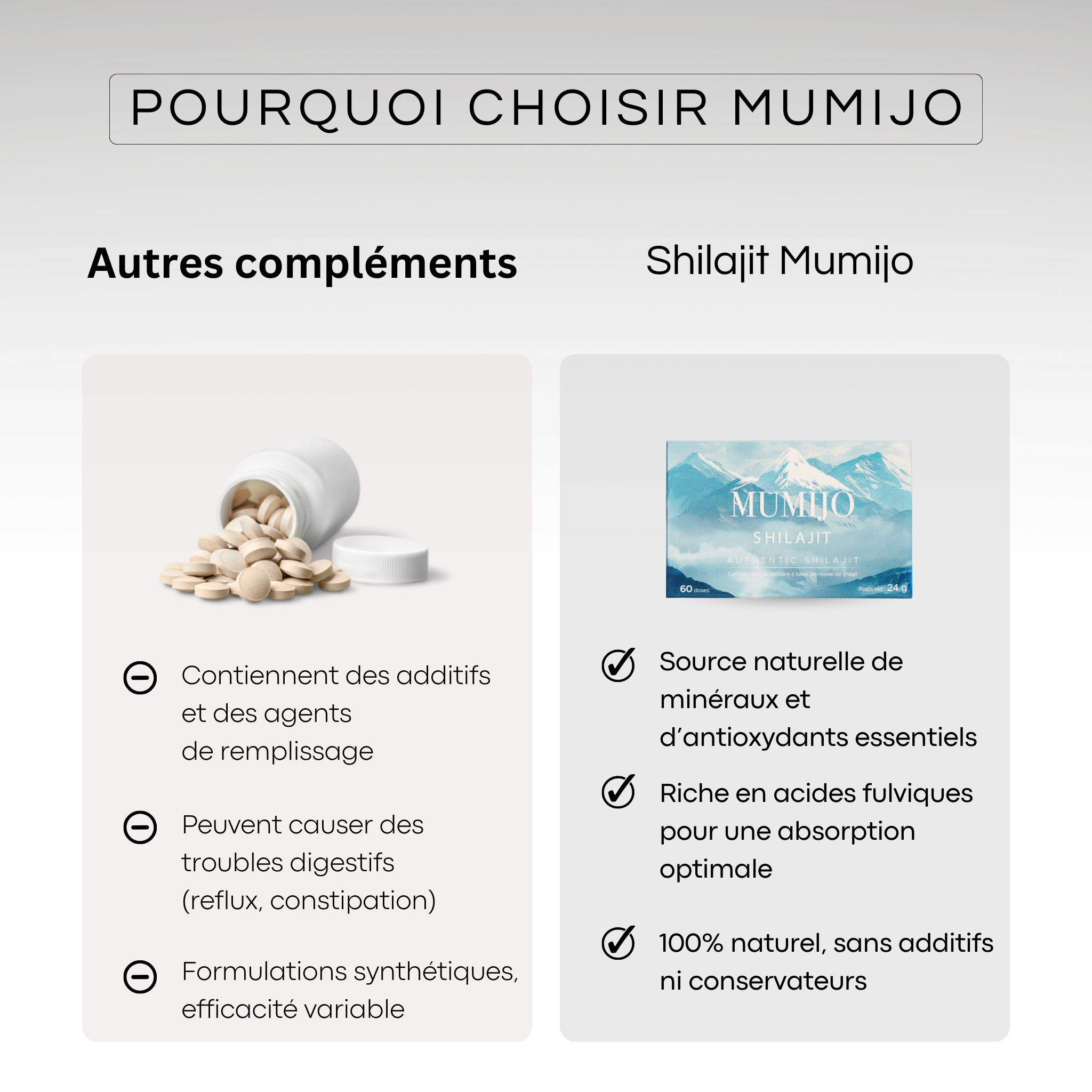 Tablette de Shilajit - Votre Source d'Énergie Ancestrale