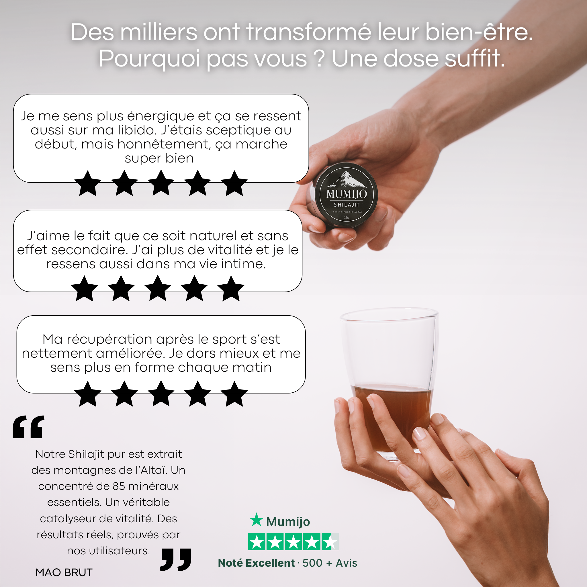 Shilajit - Votre Source d'Énergie Ancestrale